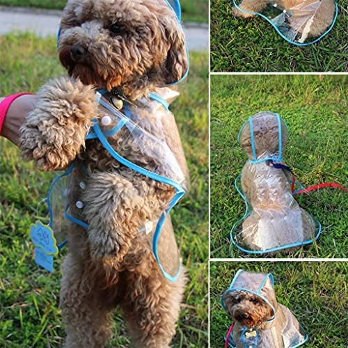 Capa de chuva de cães à prova d'água Houkai com capuz transparente para cachorros de cachorro de cachorro casaco de casca de trajes de roupas para cães suprimentos para animais de estimação