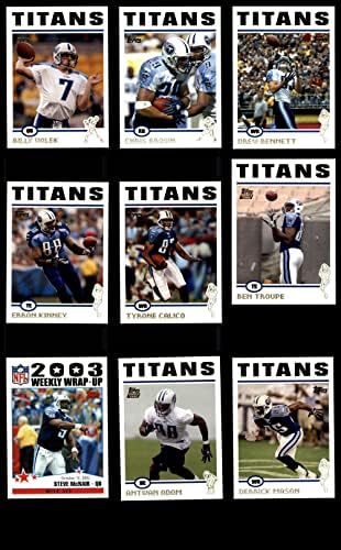 2004 TOPPS TENNESSEE TITANS quase completo conjunto de equipes Tennessee Titans NM/MT Titans