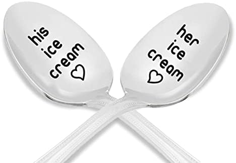 Ideia de presente de casal | Presente de sorvete dele e dela Presente para casal | Presentes para amantes de sorvete