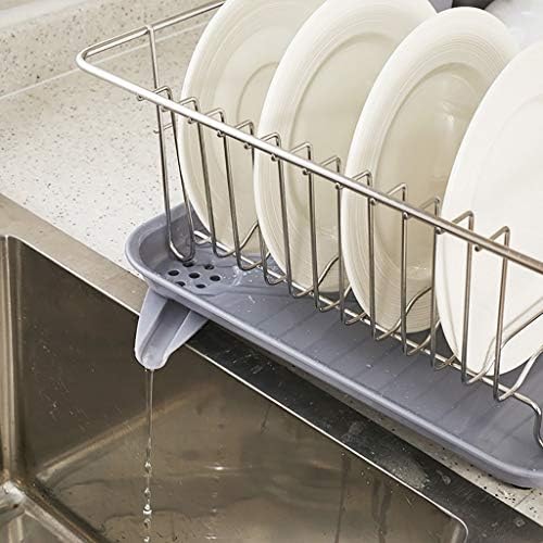 Kuyt aço inoxidável Dreno de cesta de prato rack de cozinha rack de armazenamento de cozinha 40 * 30 * 17cm.