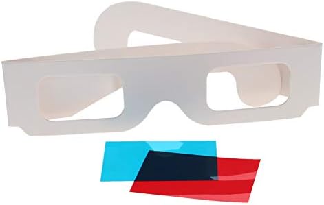 OTHMRO 10PCS DURÍVEL 3D Estilo de estilo 3d Visualizando óculos de jogo 3D Vicos de jogo de jogo vermelho-azul 3D Lente de