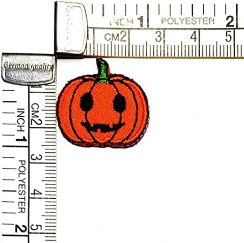 Kleenplus Mini Halloween Pumpkin Cartoon Crianças Crianças Ferro Em remendos Estilo de moda Motivo Bordado Motif Aplique Decoração Emblema