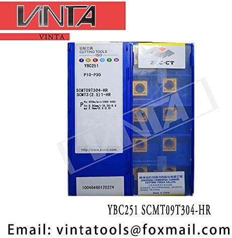 FINCOS 10pcs/lotes YBC251 YBC351 YBG202 SCMT09T304-HR CNC CARBIDO TurnS inserções-: YBG202 SCMT09T304-HR, Diâmetro Shank: