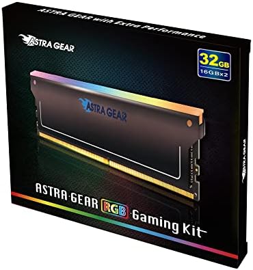 Astra Gear DDR4 32GB 4266MHz RGB Gaming Desktop Ram U-Dimm Ultra Smooth RGB Iluminação