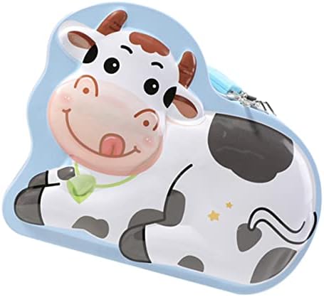 Tofficu 1pc Vaca com Lock Piggy Bank Kid Piggy Bank Piggy Bank Milk Cow Piggy Banco Crianças de economia de Baby