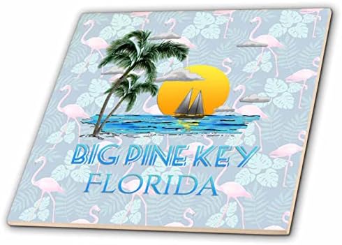 Design de verão 3drose para mostrar seu amor pela vela em Big Pine Key. - Azulejos