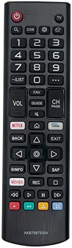 AKB75675304 Replacement Remote Control fit for LG TV 55UM7300PUA 75UM7570PUB 55UM7650PUB 55UM7400PUA 82UM8070PUA 86UM8070PUA