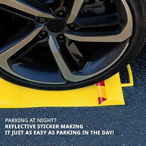 Tapete de estacionamento da Raxgo, auxílio de estacionamento de rolhas de rodas de garagem, guias de pneus para carros,