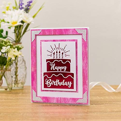 Artrystore Hot Fhappy Birthday Cake Plate Hot Foil