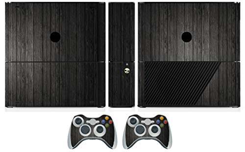 Genérico Wood 267 adesivo de pele de decalque para Xbox360 E com 2 peles do controlador