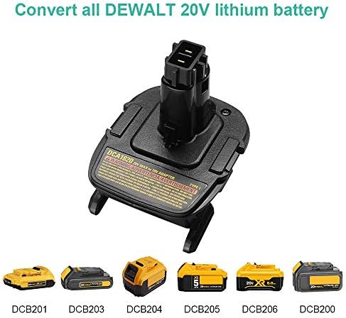 Substituição DCA1820 Adaptador de bateria Dewalt 20V para ferramentas de DeWalt 18V Compatível com 20V Max XR Bateria