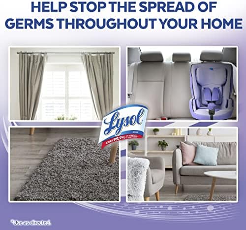 Spray desinfetantes de tecido lysol, higienizar e spray antibacteriano, para desinfetar e desodorizar móveis macios, campos