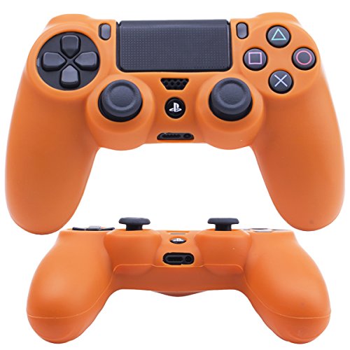 Caixa de pele da capa de silicone YORHA para Sony PS4/Slim/Pro DualShock 4 Controller x 1 com GRIPS PROFUNDO PRO