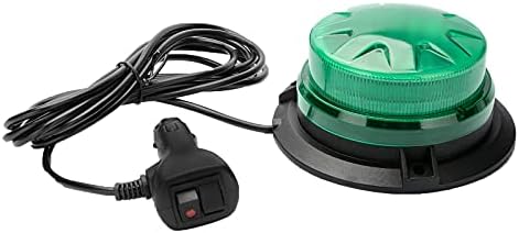 Auxmotec Green LED LED de emergência Luzes de farol com montagem magnética e 8 modelos de flash alertando lâmpadas de