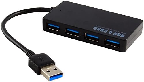 Protronix 4 Port USB 3.0 Hub compacto e portátil para laptop PC Mac e desktop