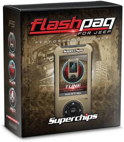 Novos supereses flashpaq f5 handheld, compatível com 1999-2014 Jee Ed Wrangler