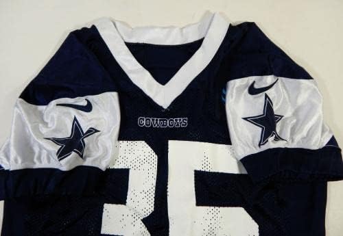 2018 Dallas Cowboys Luther Kirk 35 Jogo emitido na Marinha Jersey 48 532 - Jogo da NFL não assinado Jerseys usados