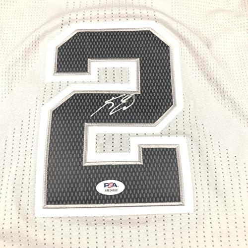 Kawhi Leonard assinou Jersey PSA/DNA San Antonio Spurs autografado