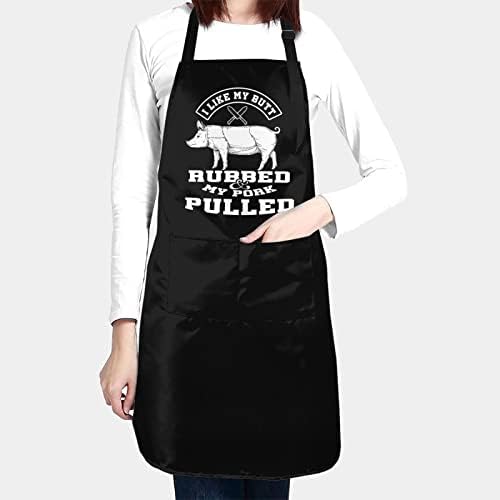 Chef fofo Avental à prova d'água BBQ Pinafore para homens mulheres garçonete artista engraçado Bawing Limping Cozinha cozinha de