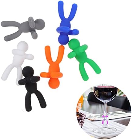 Upkoch martini copos copo cofler 36 PCs Silicone Drink Champagne Charms Drink Marks Charms Cocktail Markers Marcadores