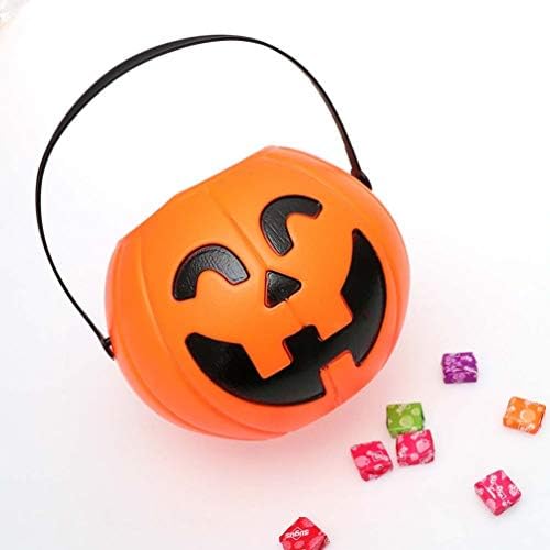 Toyvian Candy Pumpkins 2pcs Halloween Pumpkin Bucket Bucket truque ou tratar hallowen halloween abóbora portador de balde para