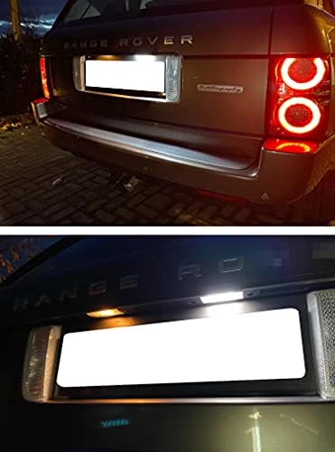 ijdmtoy OEM-FIT 3W Kit de luz de placa LED completa compatível com 2005-13 Ranger Rover Sport, Discovery LR3 LR4 e 06-14 Freelander