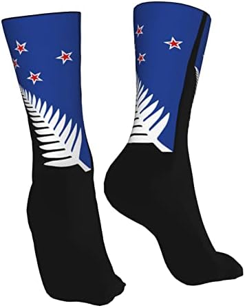 Kadeux Flag of New Zealand Socks Athletic Sock Rodty Meias Casuais Unissex Meias esportivas para homens