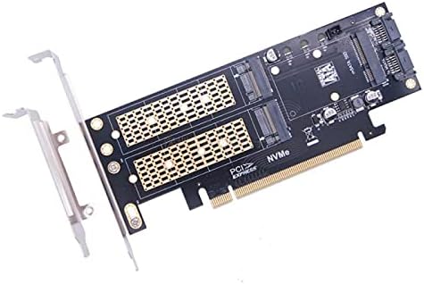 Conectores 1pc m.2 b+m key m sata versão de três discos NVME NGFF para PCI-E 4x Cartão de adaptador de expansão três em um em um-
