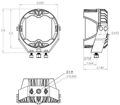 Baja Designs LP4 Pro Pan Spot Spot LEDS LUZES