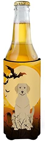 Tesouros de Caroline BB4321MUK Halloween Amarelo Labrador Ultra Hugger para latas finas, lata de manga mais fria Machine lavável