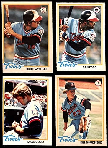 1978 O-Pee-Chee Minnesota Twins, perto da equipe, estabeleceu o Minnesota Twins VG/Ex Twins