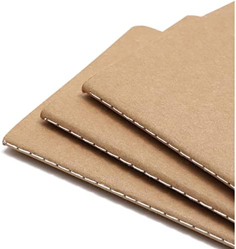 Notebooks de papel Kraft de 24 pacotes A6 Tamanho, 4x6 no diário de redação com 80 páginas revestidas, notebooks para estudantes, crianças,