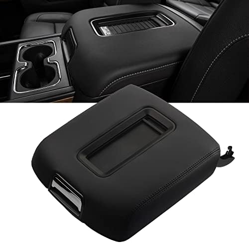 Dasbecan Armrest Center Console Cover Kit Compatível com 2014-2018 Chevy Silverado & GMC Sierra 1500 2500 3500 2015-2020