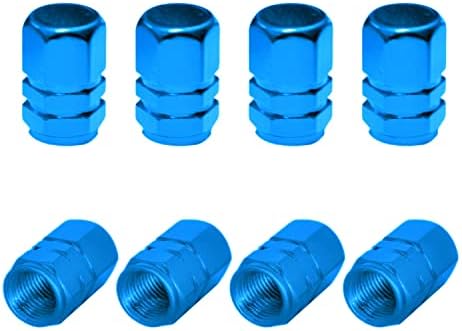 Conjunto de 8 tampa da válvula de pneus Construção de alumínio com tampas de pneus de carro de junta para carros caminhões