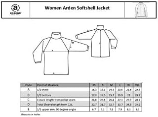 Abacus Sportswear Arden Softshell Casanela de chuva feminina de golfe, jaqueta de golfe leve para mulheres