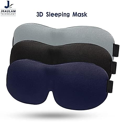 Máscara para os olhos, máscara ocular de Jraulam para dormir, macio e confortável, de venda noturna para mulheres e
