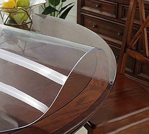 Fercla redonda redonda de mesa de mesa de mesa de plástico redonda Tampa de mobília de mobília Tampa de círculo de água Vinil Impermeável