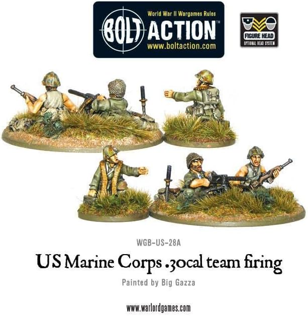 Wargames entregou Miniaturas de ação para Bolt - Semper Fidelis U.S. Marines Starter Set. Modelos em miniatura da Segunda