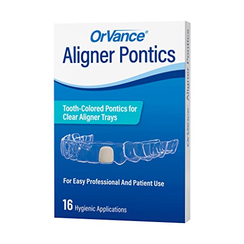 Orvance Aligner Pontics | Projetado especificamente para preencher o espaço de falta ou dentes em bandejas alinhadoras