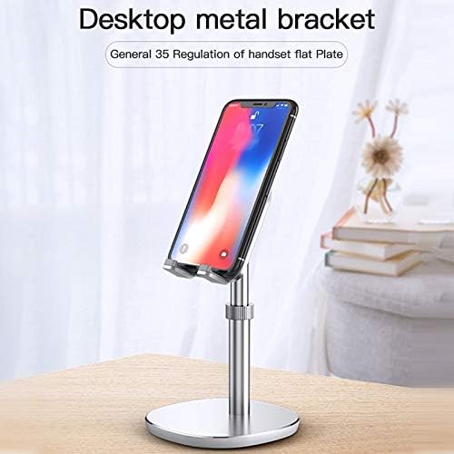 Nicheyfy New Metal Desktop Tarder Cell Dobrável Extende Suporte Descontraneiro do telefone celular Stand para ajuste