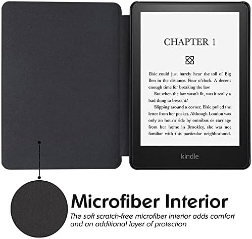 JNSHZ 2021 NOVO Kindle Paperwhite 5 11º Gen 6.8 polegadas Tablet PU Caso de couro Magnetic Smart Cover - roxo, rosa