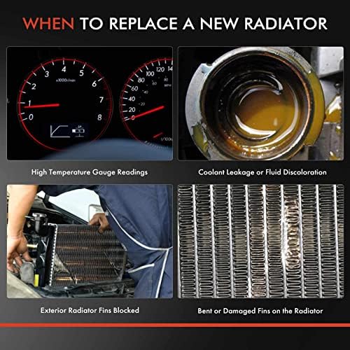 Radiador de líquido de arrefecimento do motor A-premium com resfriador de óleo de transmissão compatível com Mazda RX-8 2004-2008