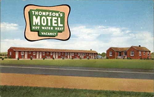Motel Mansfield de Thompson, Ohio Oh cartão postal vintage original