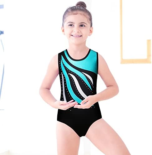 Baohulu Leotards for Girls Gymnastics Bordery Glitter Tropbing Short Bottoms