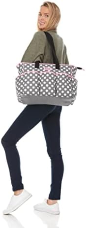 Bolsa de fraldas de Cudlie e alteração, Minnie Mouse Polka Dot Print Large