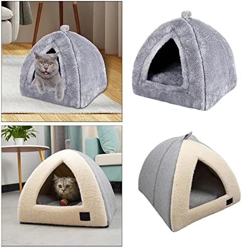 Ｋｌｋｃｍｓ 2pcs confortável canteiro de animais de estimação Cama de pet tenda de pet tenda para gatinhos de cachorro gatos