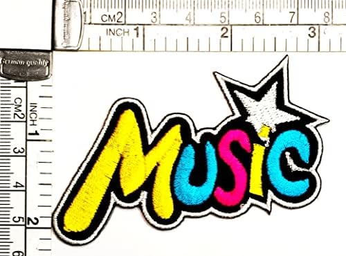 Kleenplus Music Iron on Patches Música fofa Palavras cartas desenho animado infantil moda moda estilo bordado motivos de apliques