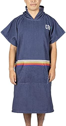 Poncho de Surf Surf troca de toalha com capuz e bolso dianteiro | Grosso rápido de microfibra seca de malha de letra -tonelada