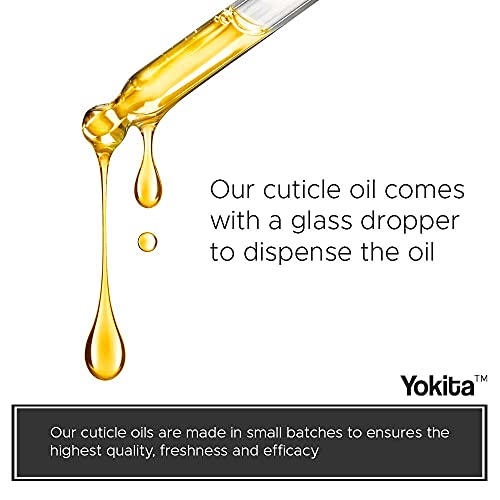 Bruscada premium de Yokita no leite de óleo de cutícula e cura natural de mel com infusão, acalma e hidrata cutículas com vitamina
