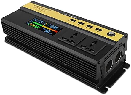 Inversor de potência de onda senoidal modificada 1600 watts 12/24V/48V DC a 220V AC 2 CA AC 4 Portas USB Digital Digital Display Car